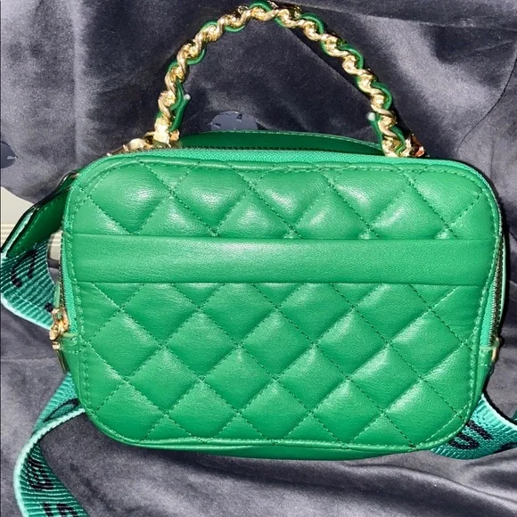 Marc Jacobs Green Quilted Women's Bag Purse Cross Body - Picture 2 of 16